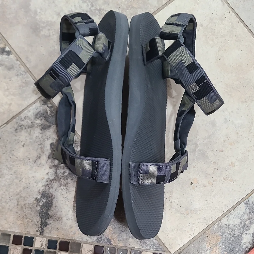 Teva Gray and Black Sandals